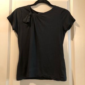 Banana Republic | Black Slanted Neck Top